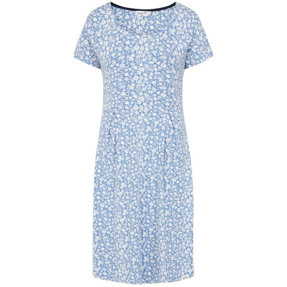 Lazy Jacks Womens/Ladies Floral Midi Dress / Blue/White
